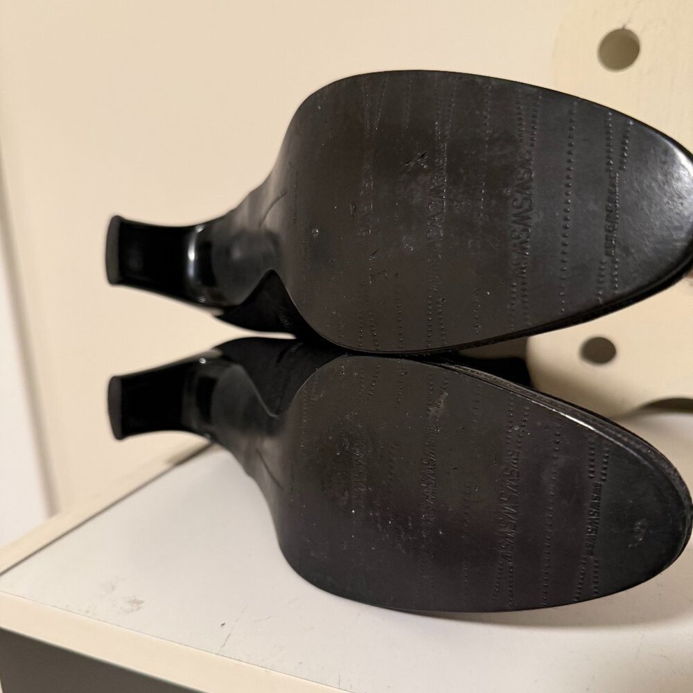 New Stuart Weitzman Black Nylon Booties 8.5 N - Picture 5 of 5